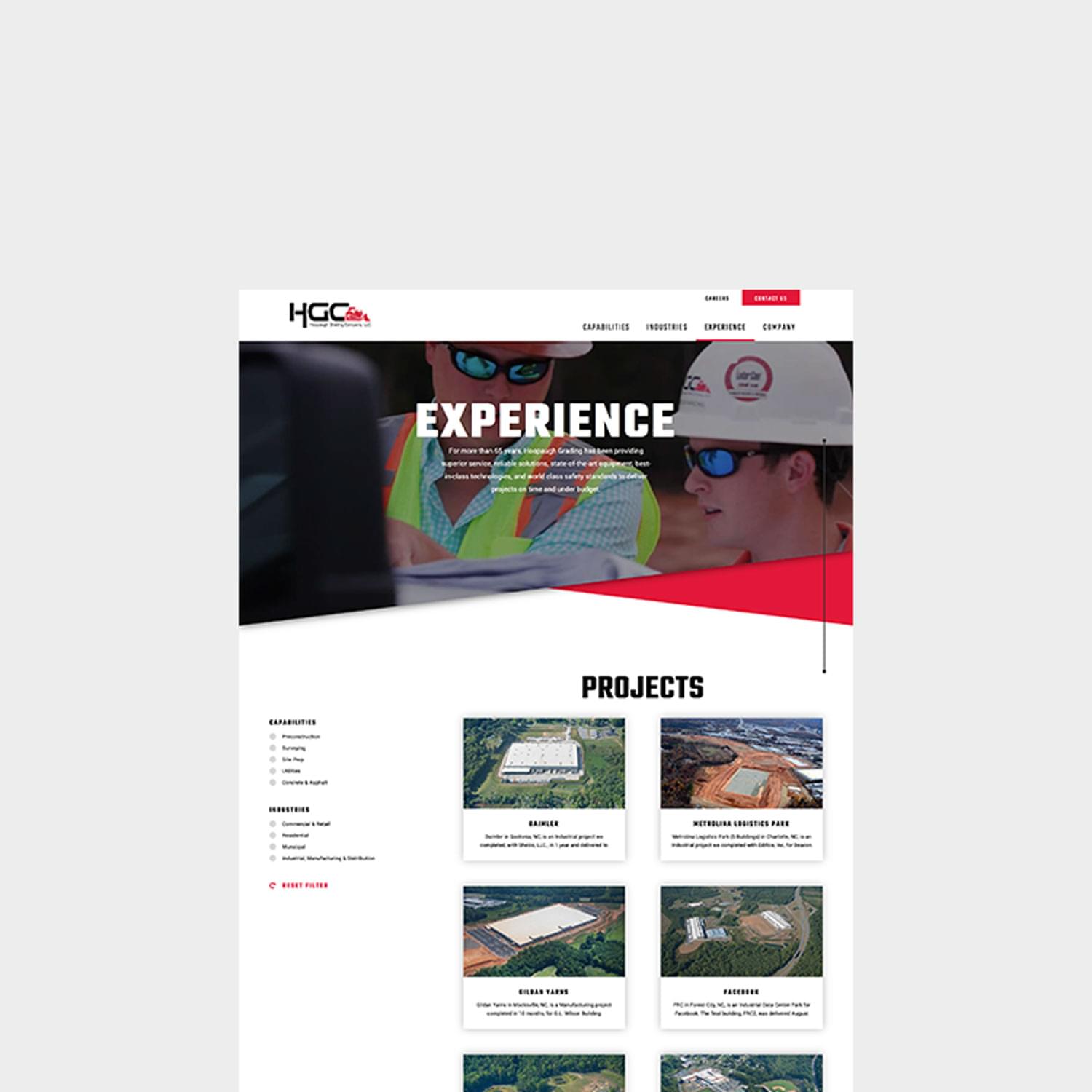 Image of Hoopaugh Grading Company's Projects Page